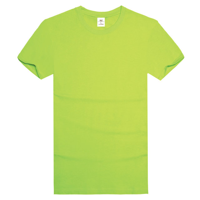 订做果绿色t恤衫,果绿色文化衫